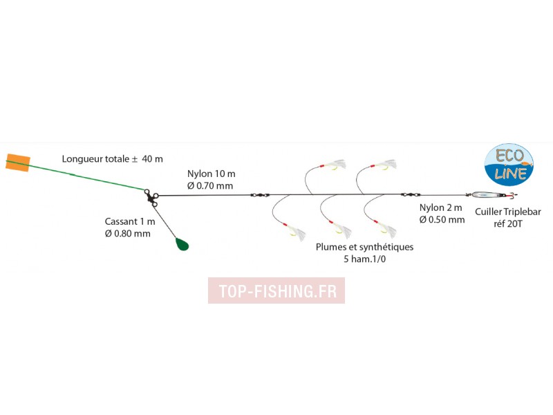 Ligne de Traine Mer Flashmer Albatros