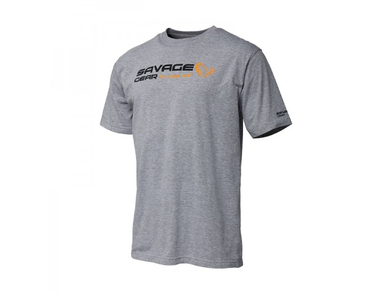 T-Shirt Savage Gear Signature Logo Gris