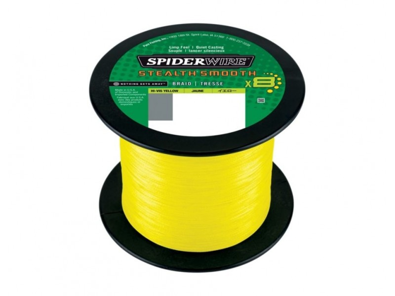 Tresse Spiderwire Stealth Smooth 8 Yellow 1800m