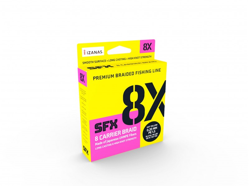 Tresse Sufix SFX 8X Hot Yellow 135m