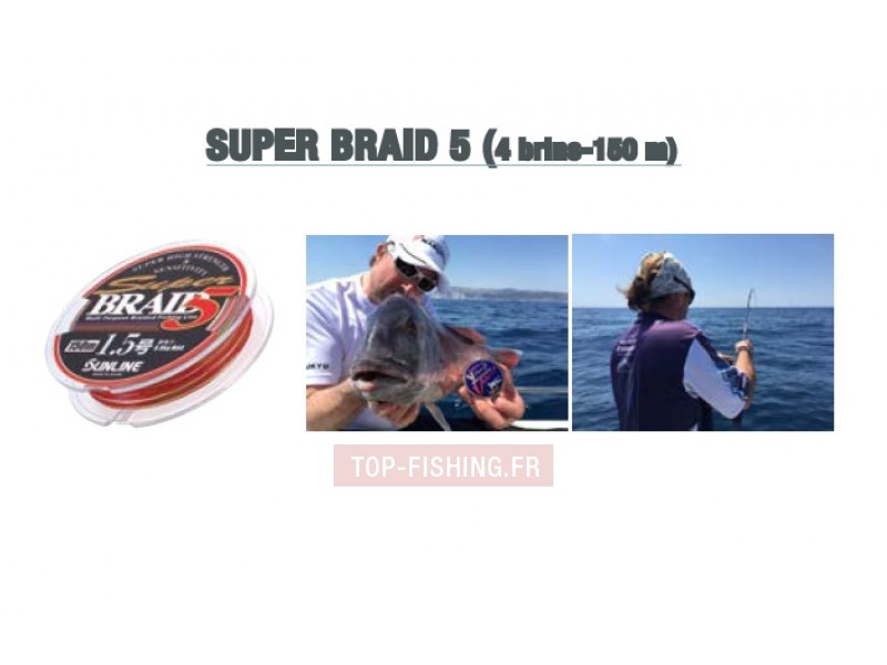 Tresse Sunline Super Braid 5 - 4 brins 150m