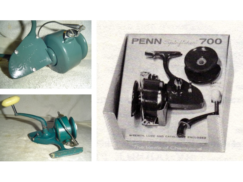 Penn Spinfisher 700 original, reconnaissable avec sa poignée verte