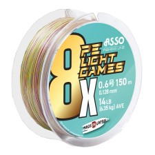 Tresse Asso Light Games 8x Pe Multicolor 150m Tresse Asso Light Games 8x Pe Multicolor 150m