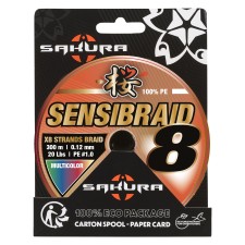 Tresse Sakura Sensibraid 8X Multicouleur 300m Tresse Sakura Sensibraid 8X Multicouleur 300m