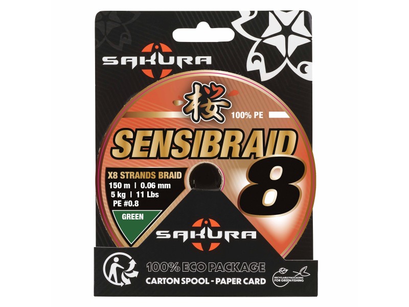 Tresse Sakura Sensibraid 8X Green 150m