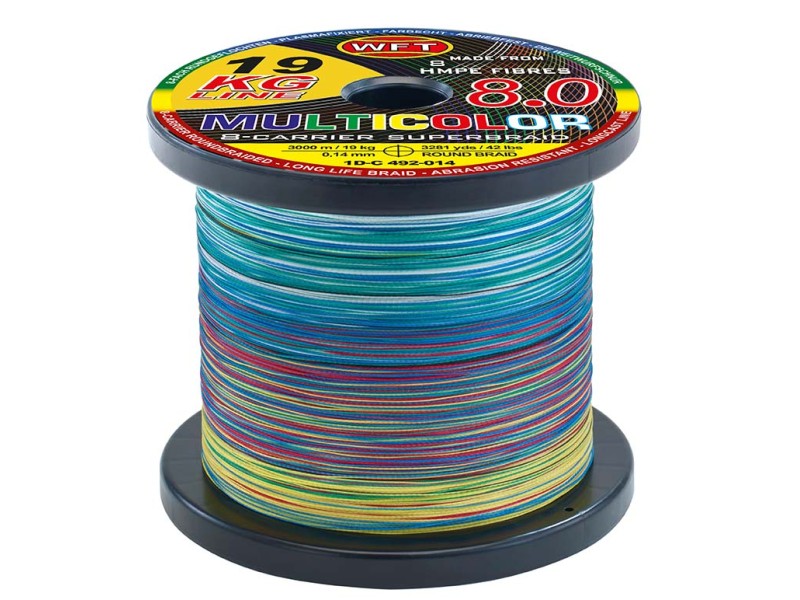 Tresse WFT KG 8.0 Multicolor 3000m
