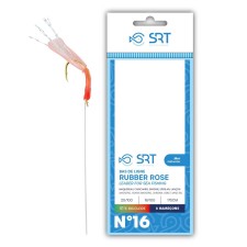 Bas De Ligne SRT Sabiki Rubber Rose Têtes Bicolores