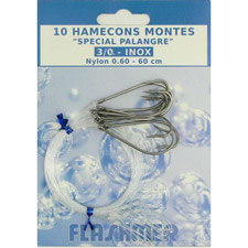 Hameçons montés Flashmer pour palangre