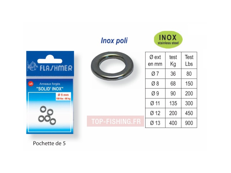 Anneaux soudés Flashmer Solid Inox