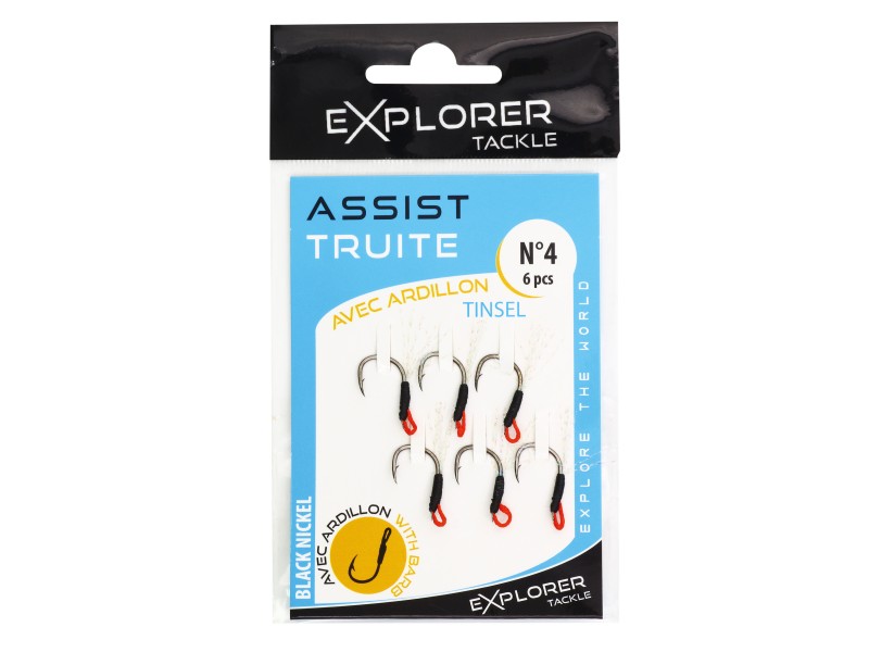 Assist Hook Explorer Tackle Truite Tinsel Avec Ardillon