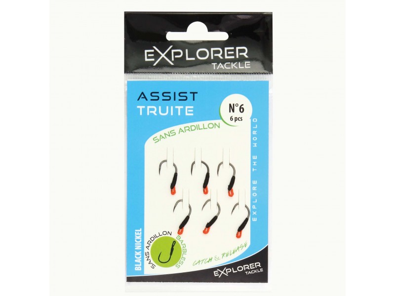 Assist Hooks Explorer Tackle Truite Sans Ardillon