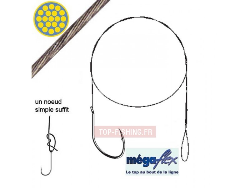 Avançon Mégaflex Cannelle Boucle Hameçon Sureset C734