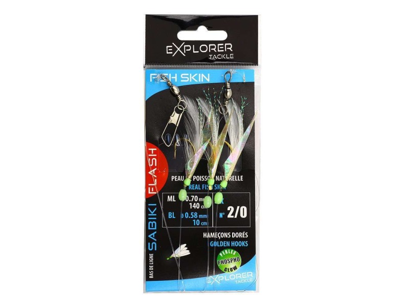 Bas De Ligne Explorer Tackle Sabiki Flash Fish Skin