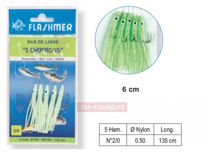 Bas de Ligne Flashmer 5 Chipirons