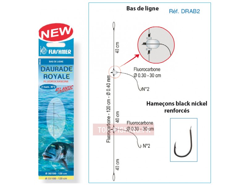 Bas de ligne Flashmer Daurade Royale Atlantic