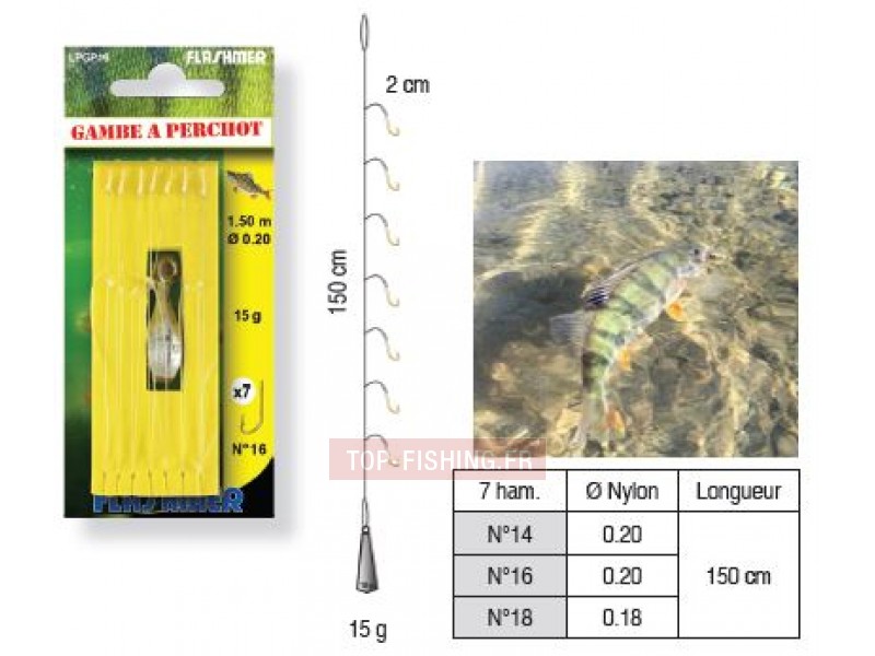 Bas de Ligne Flashmer Gambe à Perchots