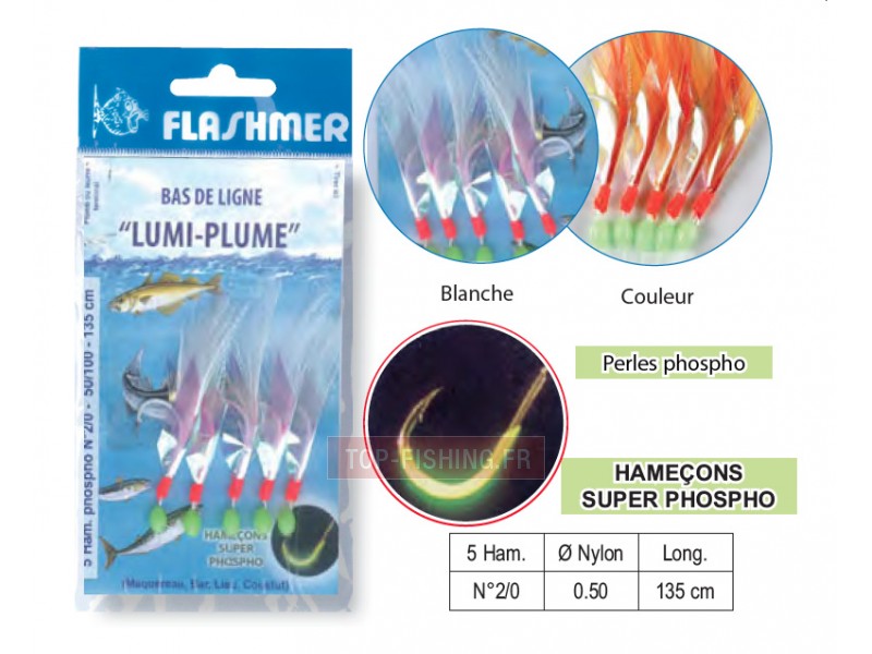 Bas de Ligne Flashmer Lumi-Plume 2/0