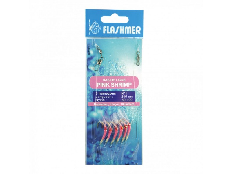 Bas de Ligne Flashmer Pink Shrimp