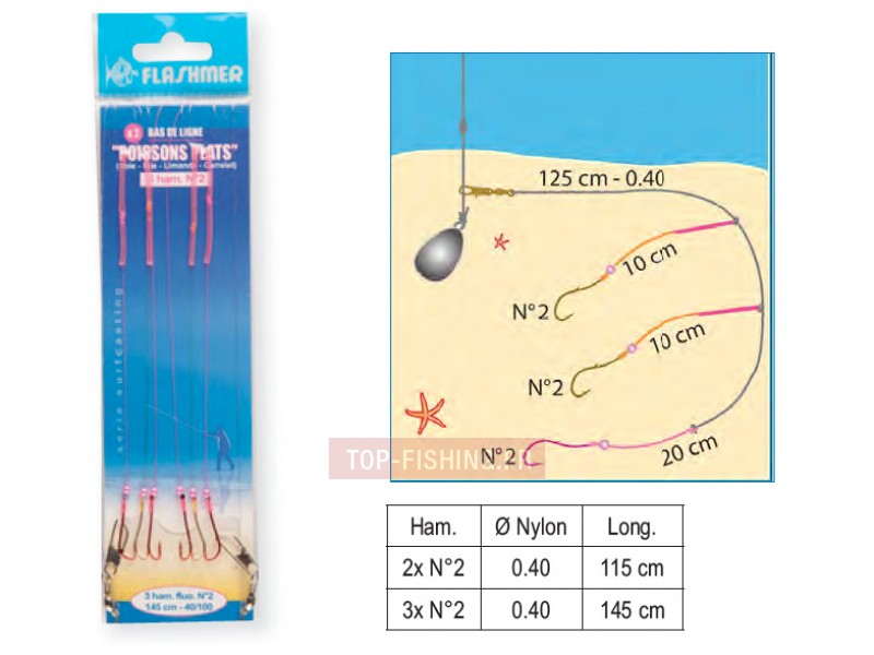 Bas de Ligne Flashmer Poissons Plats