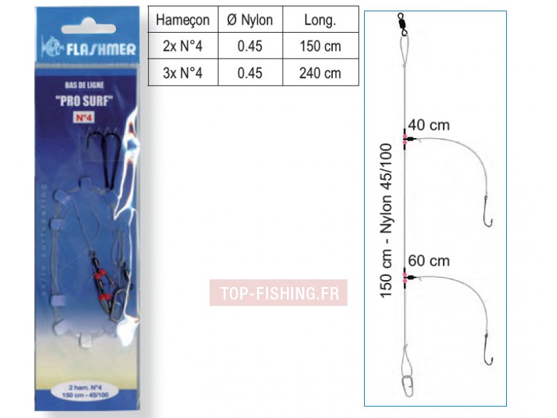 Bas de Ligne Flashmer Pro Surf Casting