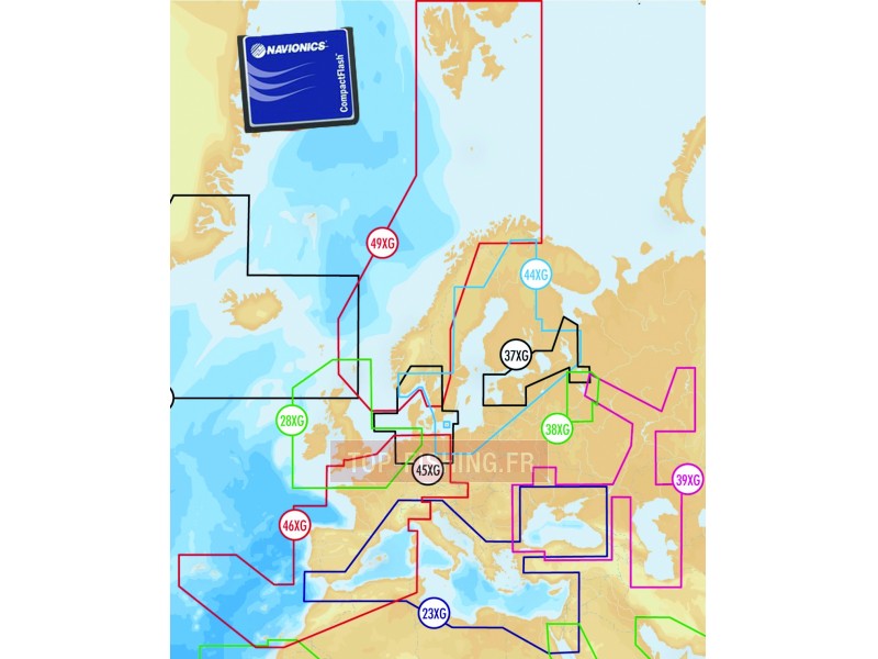 Cartographie Navionics Gold XL9 - Format CF