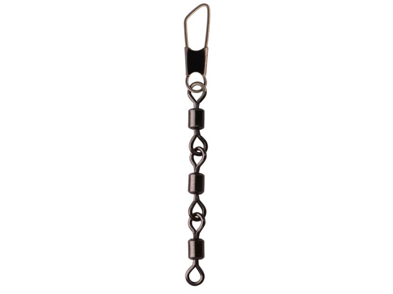 Emerillon Rolling Triple Sert Chained À Agrafe Safety