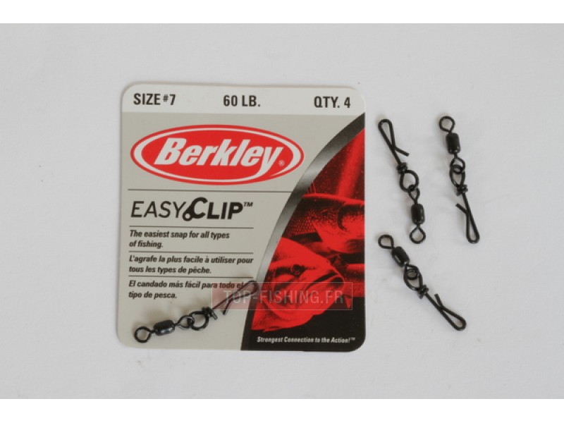 Emerillons Berkley McMahon Easy Clip Snaps/Swivels