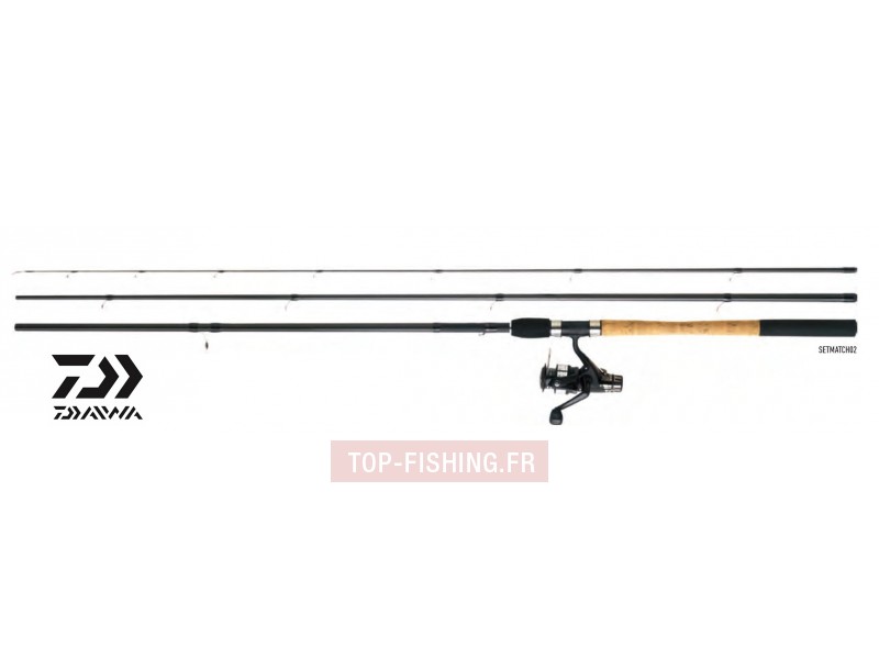 Ensemble Anglaise Canne & Moulinet Daiwa Set Match 02