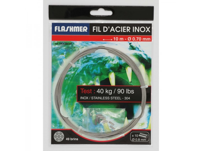 Fil D'acier Inox Flashmer 49 Brins 10m