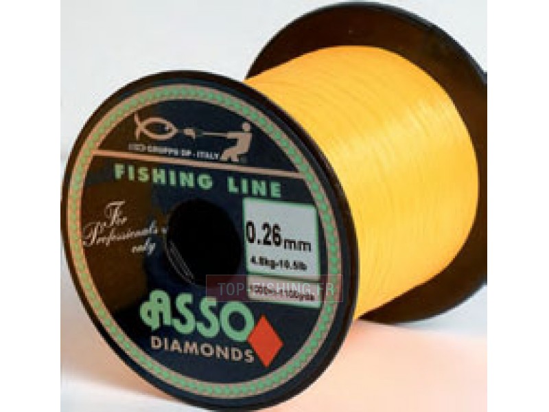 Fil Nylon ASSO Diamonds Carré Jaune - 150 m