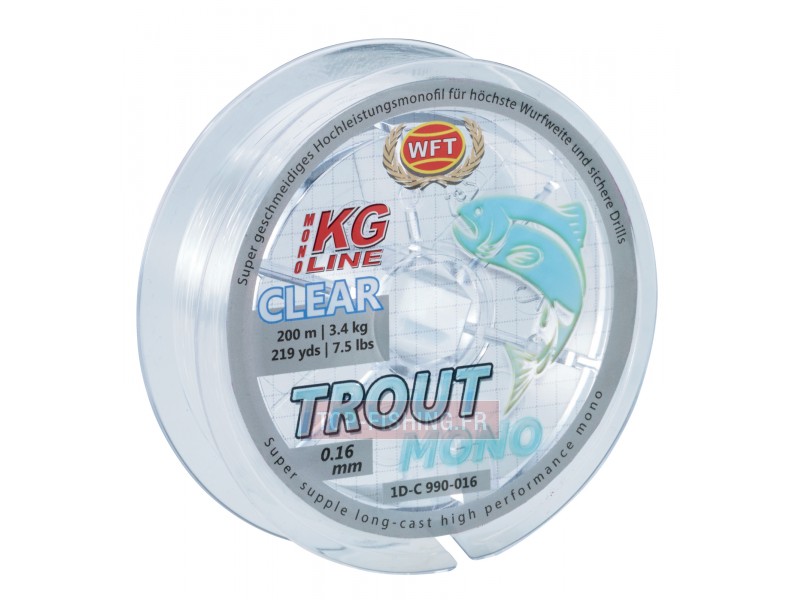 Fil WFT Trout Mono Cristal 200m