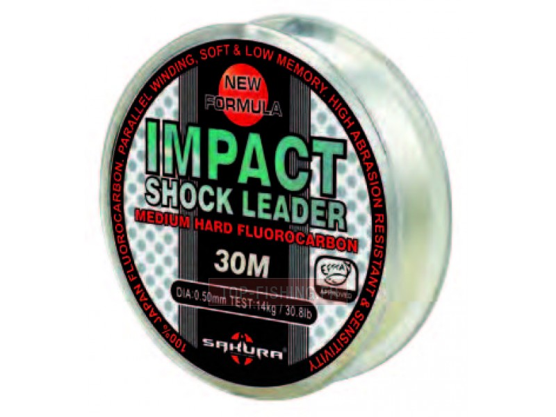 Fluorocarbone Sakura Impact Shock Leader Transparent