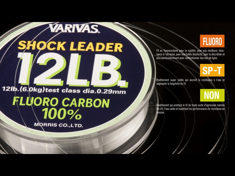 Vue 5) Fluorocarbone Varivas Shock Leader 30m