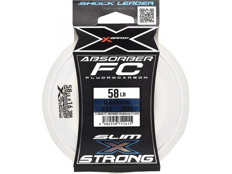 Fluorocarbone X-Braid FC Absorber Slim And Strong X021 (Fluorocarbone pour  Pêche - Ultimate Fishing)