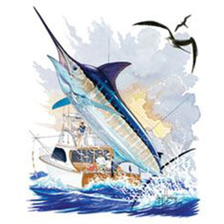 Tee Shirt Guy harvey Boat