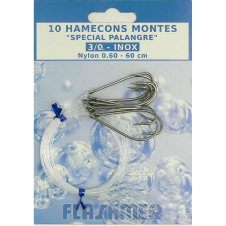 Hameçons montés Flashmer pour palangre