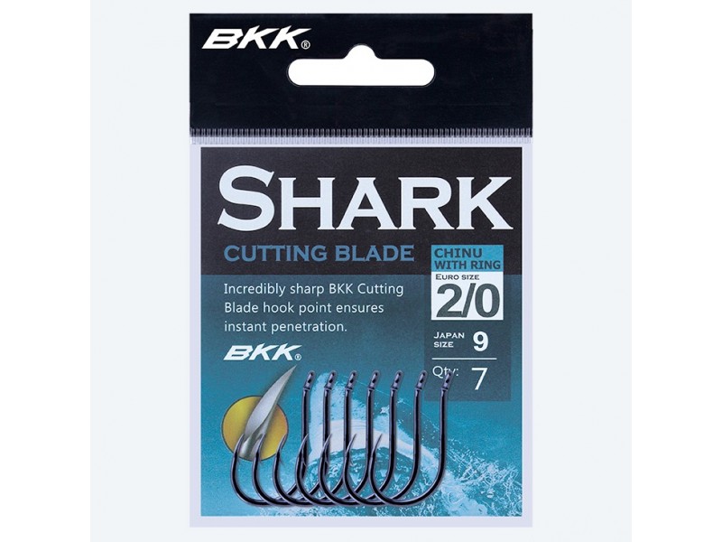 Hameçon Simple BKK Chinu-R Shark à Oeillet