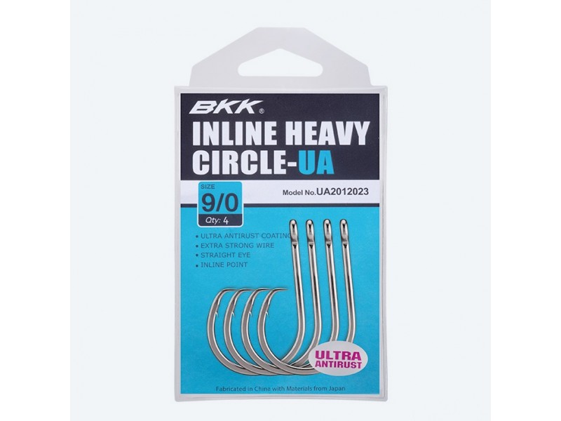 Hameçons Simple BKK UA Inline Heavy Circle à oeillet