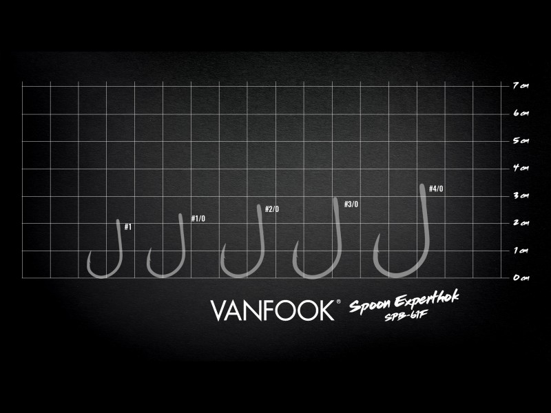 Hameçons Simples Vanfook Spoon Experthook SPB-61F
