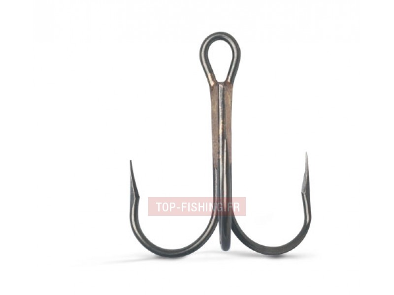 Hameçons Triples Rond Sans Ardillon VMC 9648 Bronze