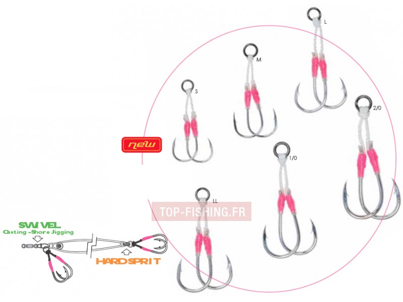 Hameçons Xesta Assist Hook Claw W2