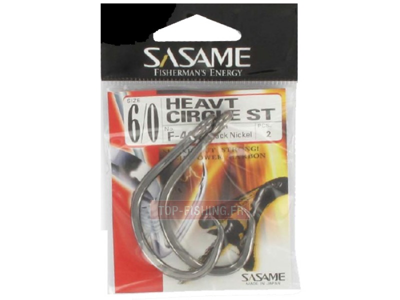 Hameçon Sasame Heavy Circle Black Nickel