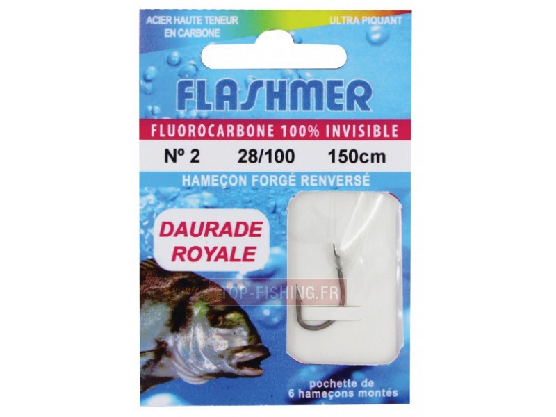 Hameçons Montés Flashmer Fluoro Daurade Royale