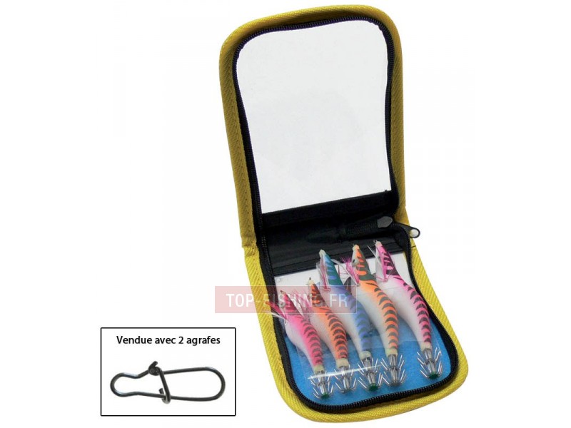 Kit de 5 x Turluttes Sea Squid Kariba