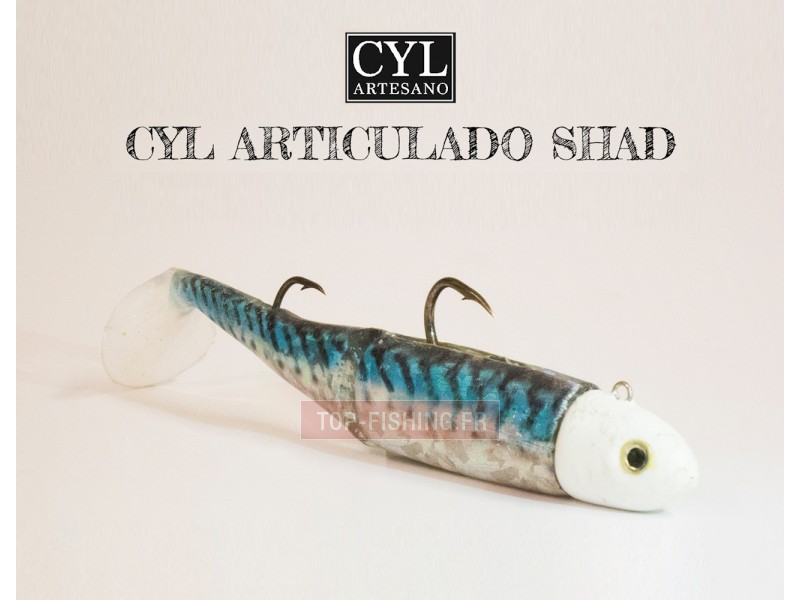 Vue 5) Leurre Cyl Artesano Articulado Shad 170mm