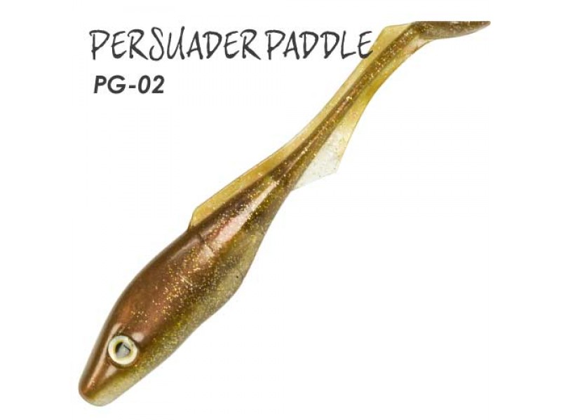 Vue 5) Leurre Souple Seaspin Persuader Paddle 127mm