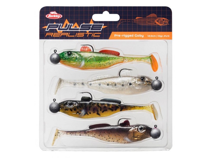 Kit Leurres Souples Berkley Pulse Realistic Goby Prerigged