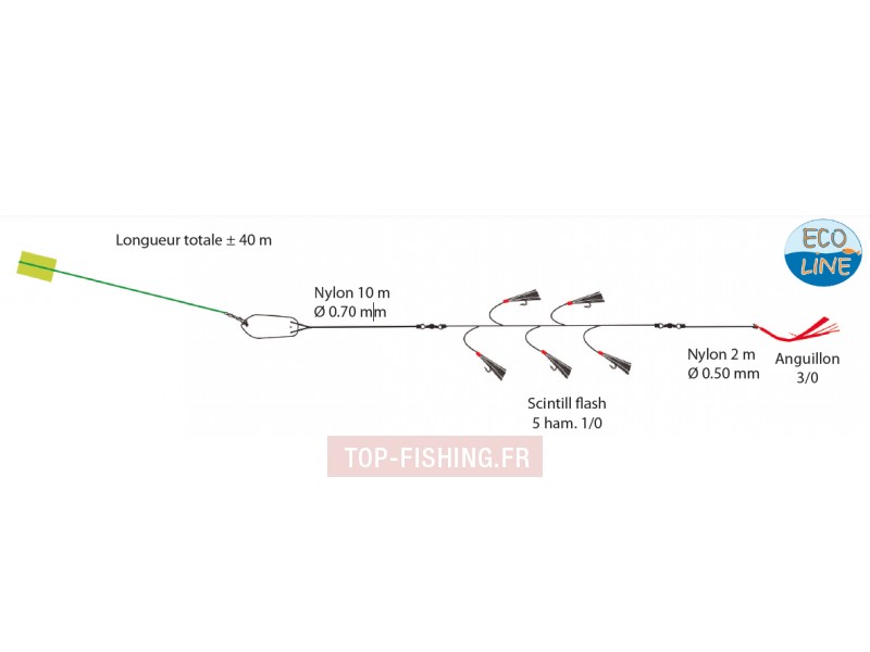 Ligne de Traine Mer Flashmer Goëland