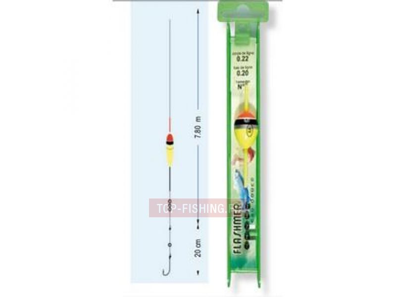 Lignes montées Flashmer spécial mer hameçon 496