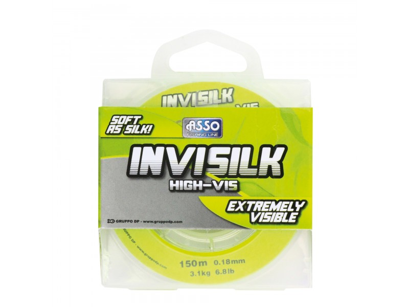 Nylon Asso Invisilk Jaune Fluo 150m